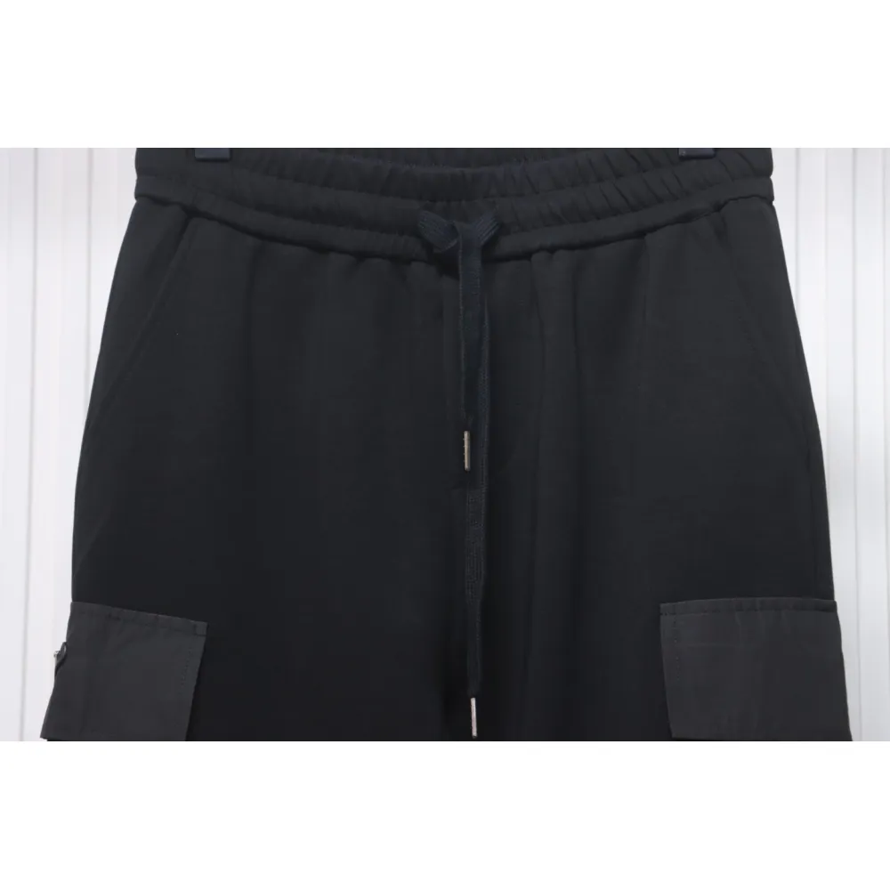 Prada Pocket Triangle Logo Cargo Trousers Black