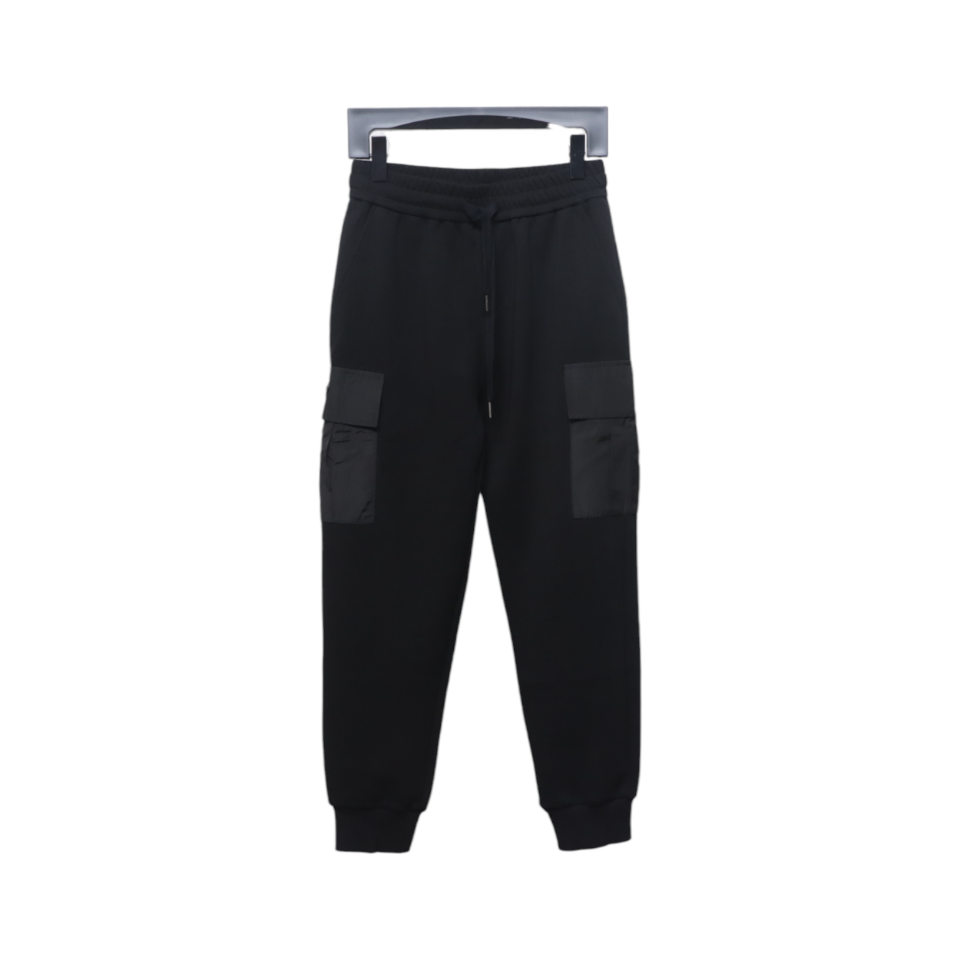 Prada Pocket Triangle Logo Cargo Trousers Black
