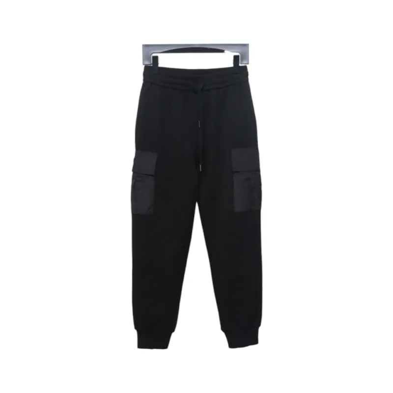 Prada Pocket Triangle Logo Cargo Trousers Black