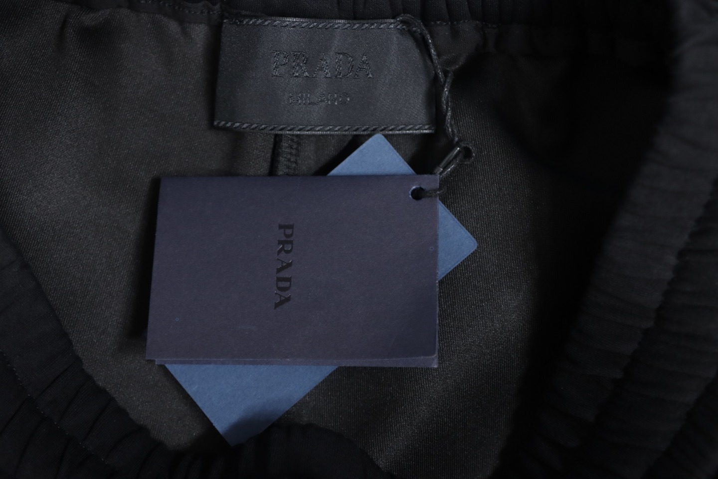 Prada Pocket Triangle Logo Cargo Trousers Black