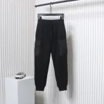 Prada Pocket Triangle Logo Cargo Trousers Black