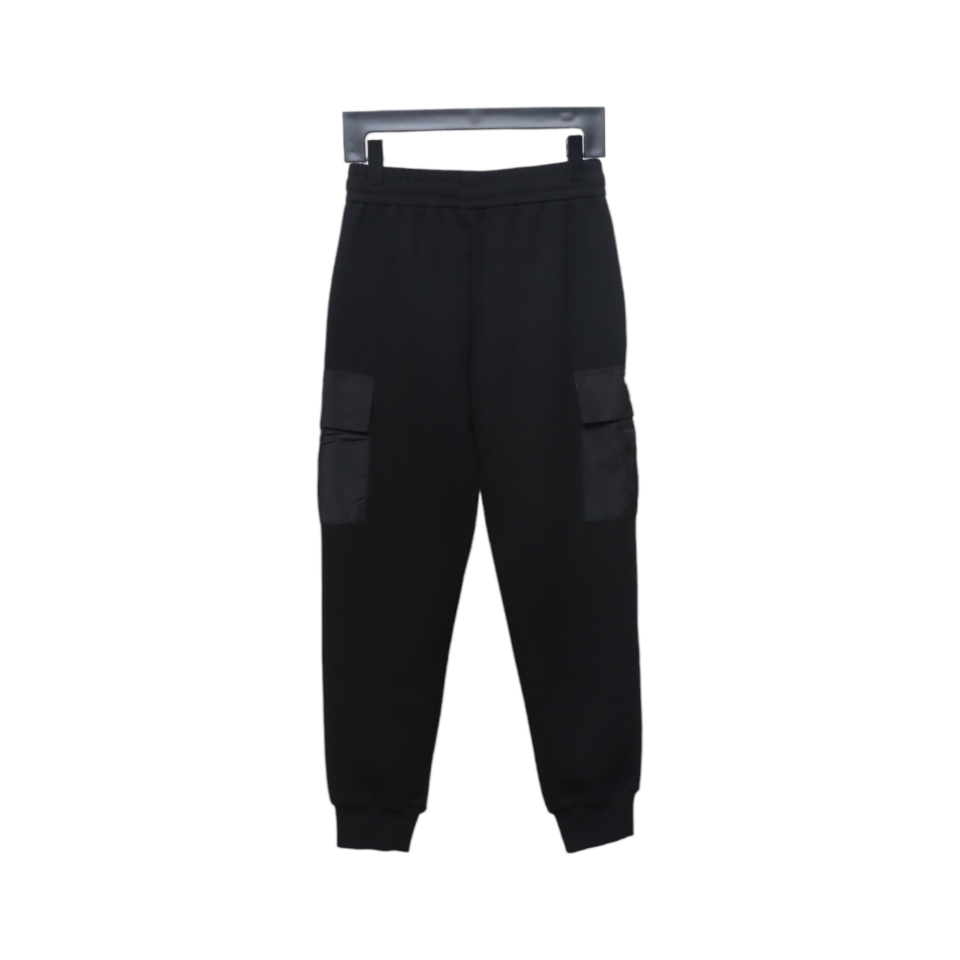 Prada Pocket Triangle Logo Cargo Trousers Black