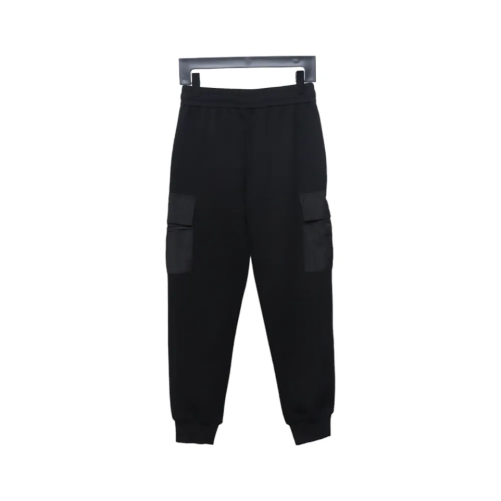 Prada Pocket Triangle Logo Cargo Trousers Black