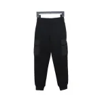 Prada Pocket Triangle Logo Cargo Trousers Black