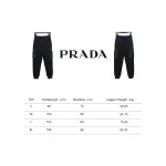 Prada Pocket Triangle Logo Cargo Trousers Black