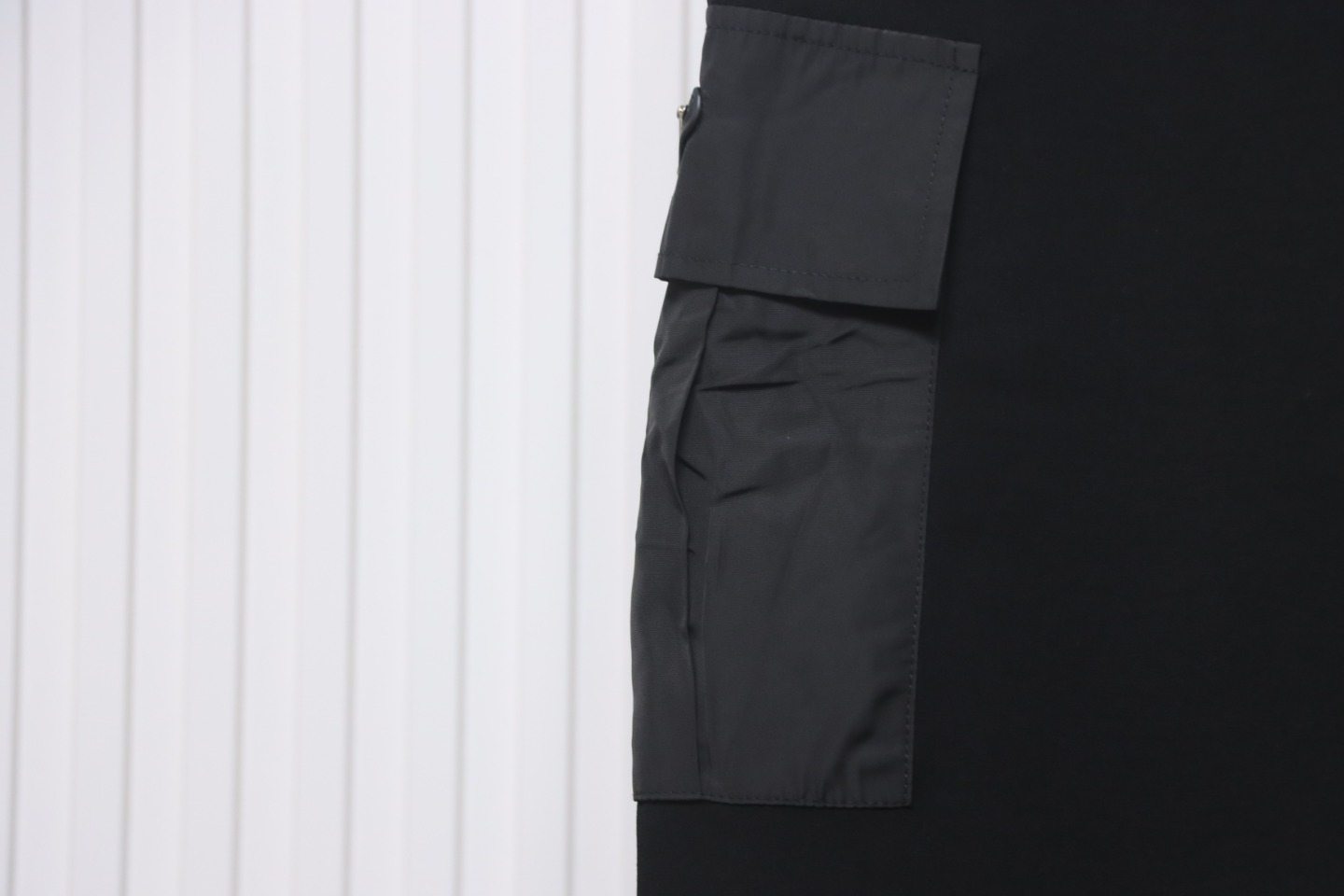 Prada Pocket Triangle Logo Cargo Trousers Black
