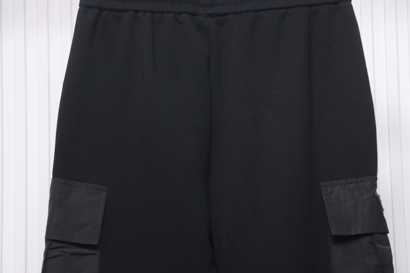 Prada Pocket Triangle Logo Cargo Trousers Black