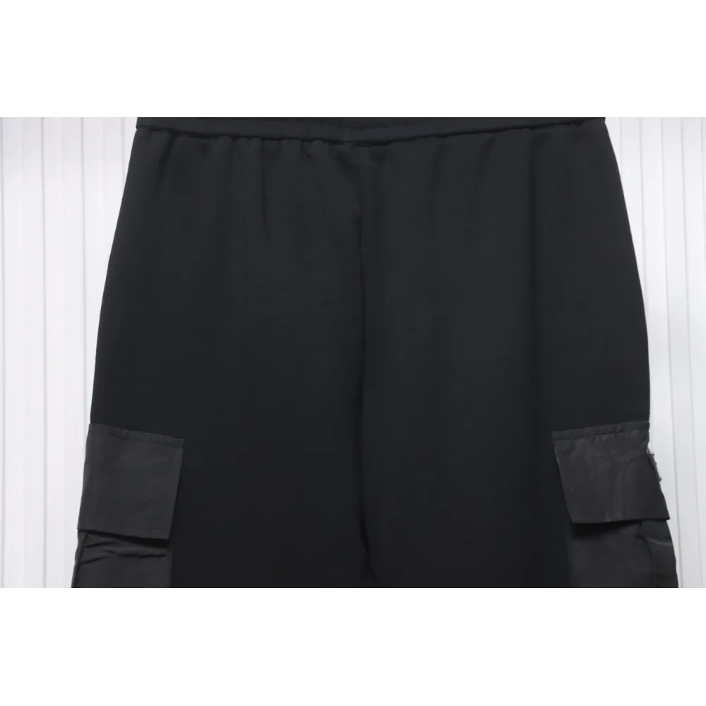 Prada Pocket Triangle Logo Cargo Trousers Black