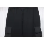 Prada Pocket Triangle Logo Cargo Trousers Black