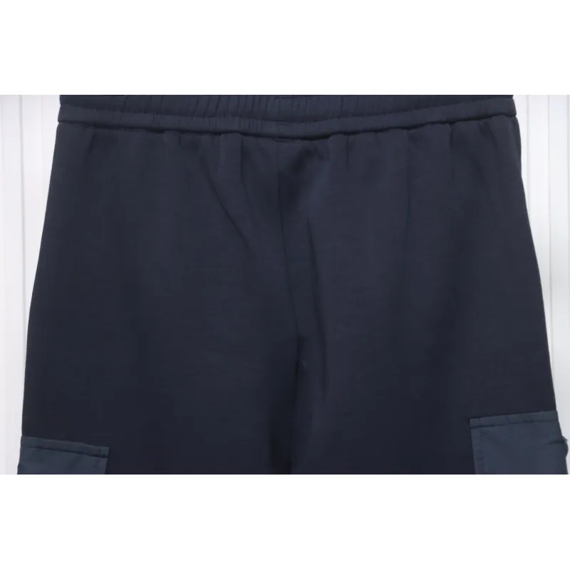 Prada Pocket Triangle Logo Cargo Trousers Dark Blue