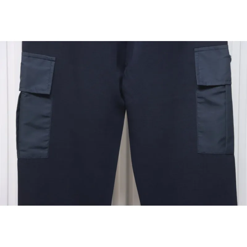 Prada Pocket Triangle Logo Cargo Trousers Dark Blue