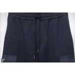 Prada Pocket Triangle Logo Cargo Trousers Dark Blue