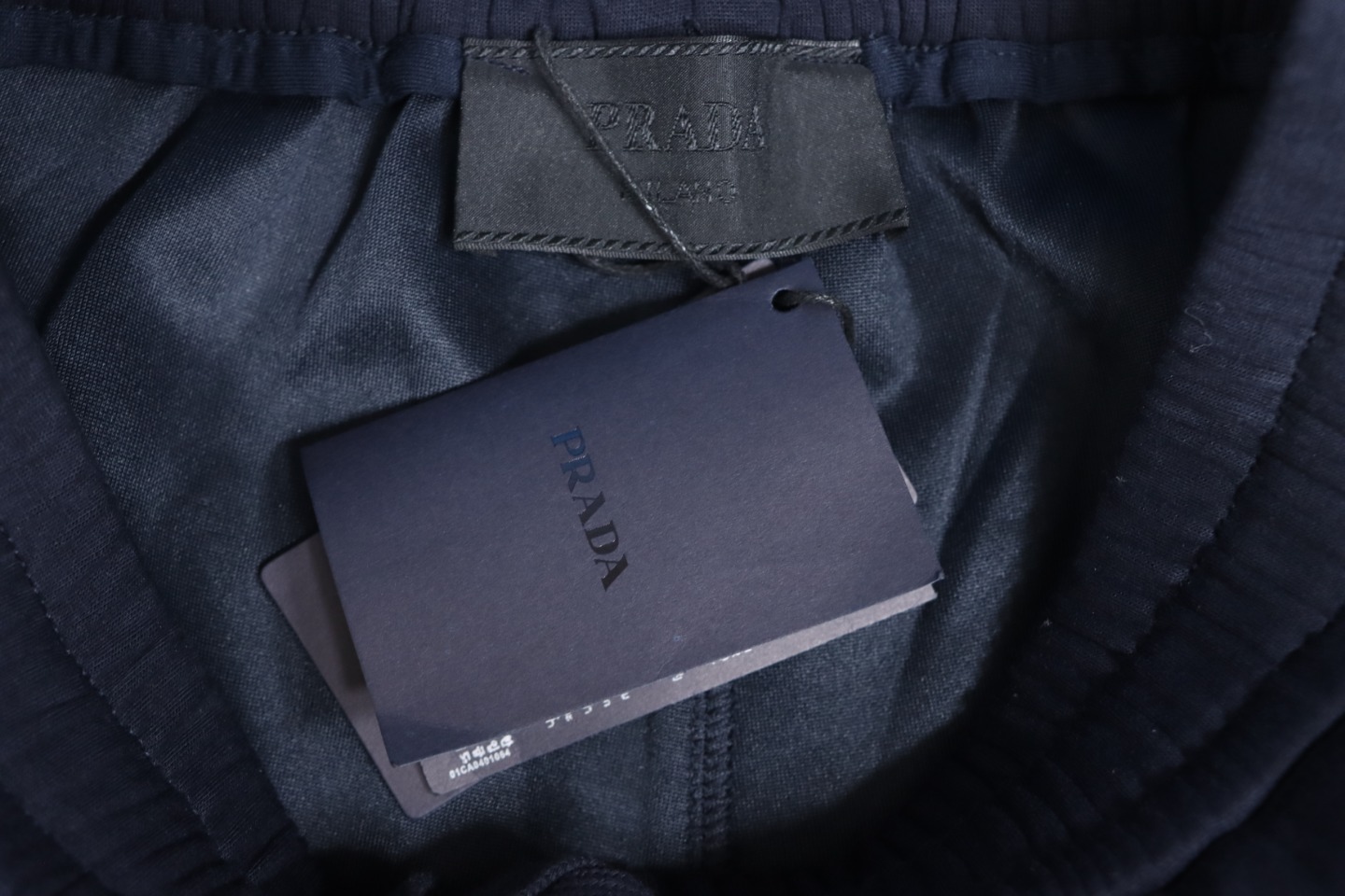 Prada Pocket Triangle Logo Cargo Trousers Dark Blue