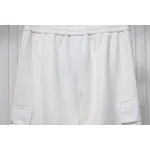 Prada Pocket Triangle Logo Cargo Trousers White