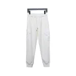 Prada Pocket Triangle Logo Cargo Trousers White