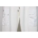 Prada Pocket Triangle Logo Cargo Trousers White