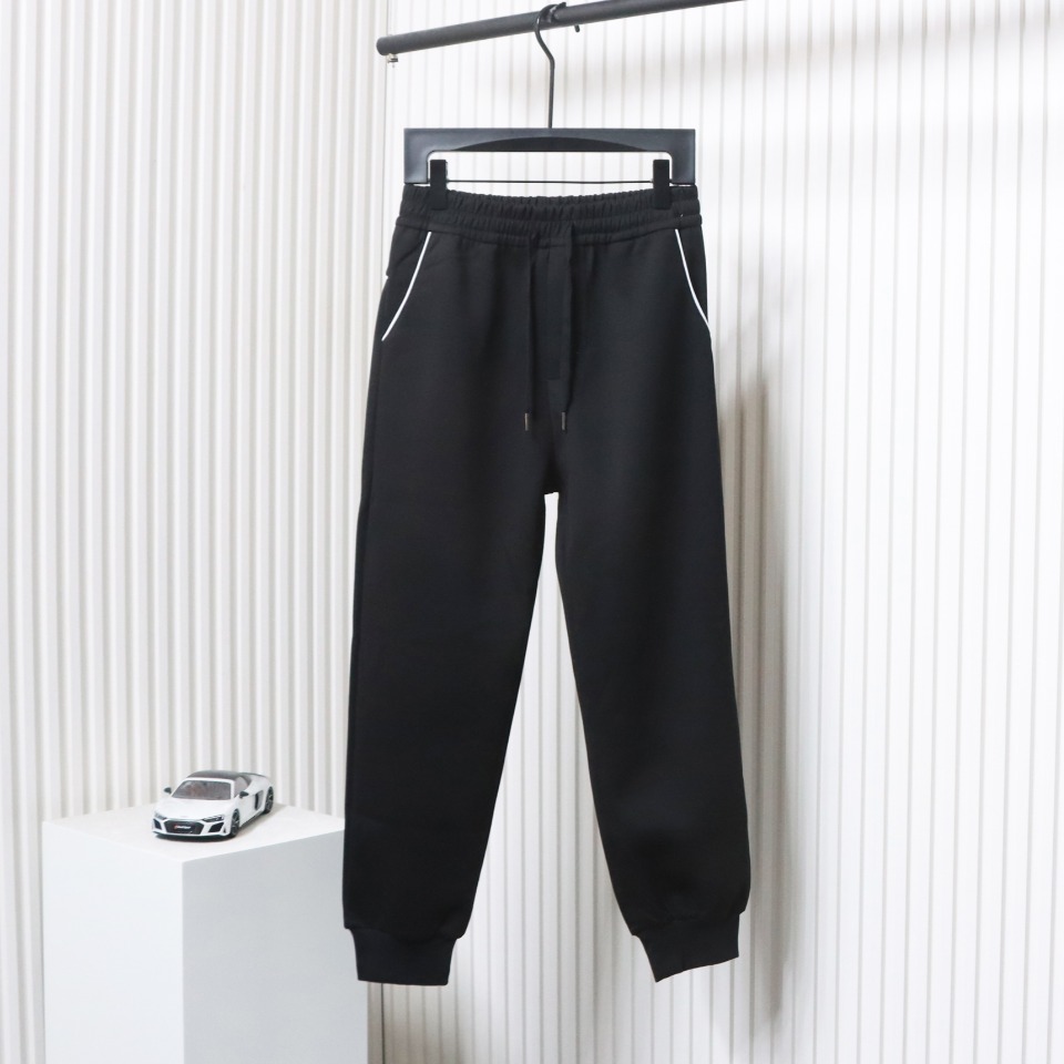 Prada Pocket Triangle Logo Space Cotton Trousers