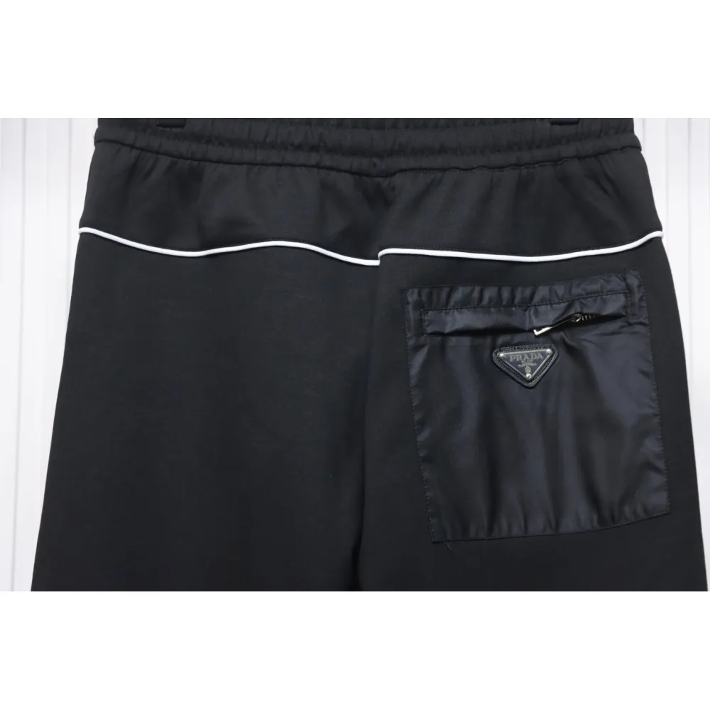 Prada Pocket Triangle Logo Space Cotton Trousers