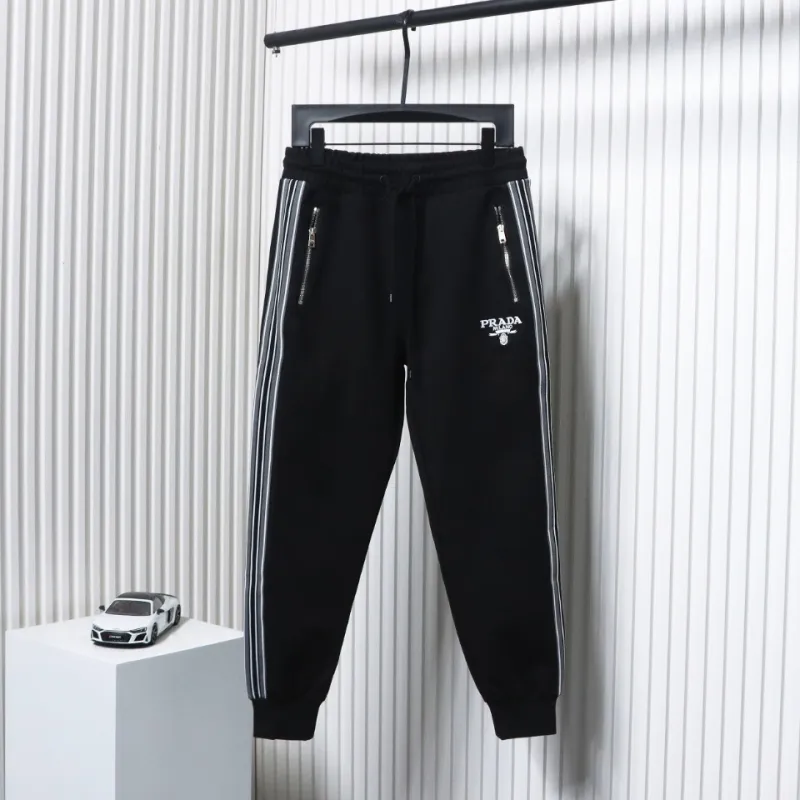 Prada Pocket Zip Side Weave Trousers