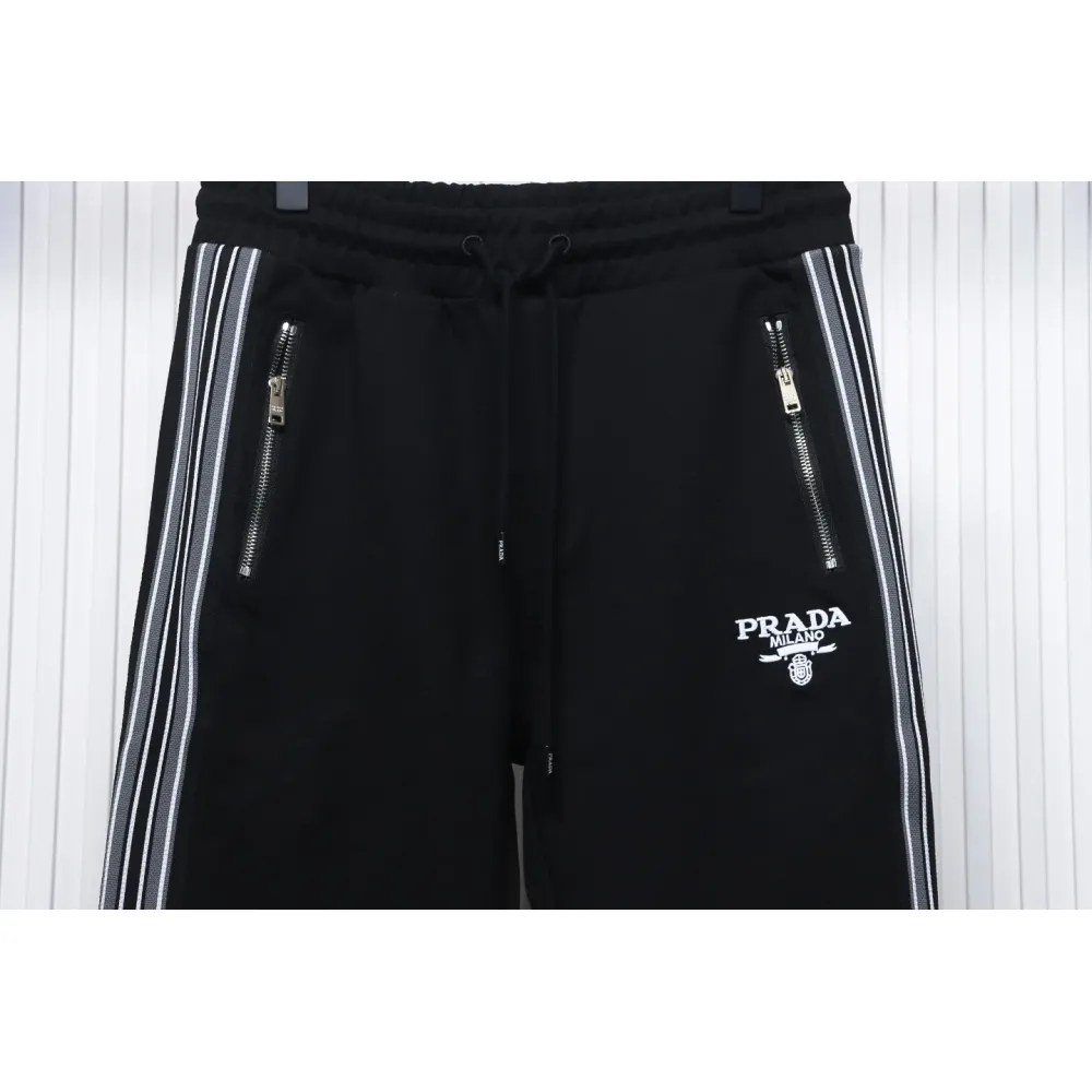 Prada Pocket Zip Side Weave Trousers