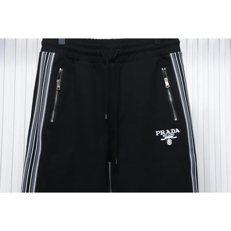 Prada Pocket Zip Side Weave Trousers