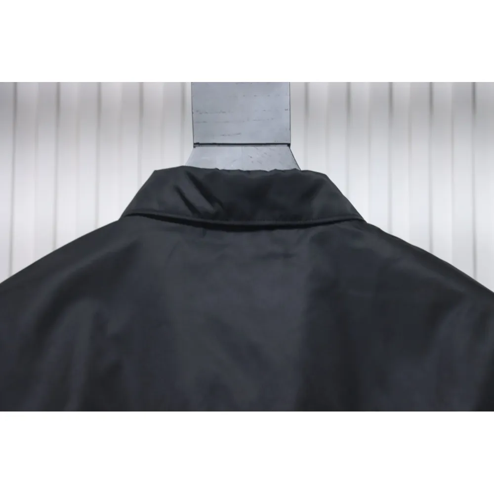 Prada Re-Nylon Pocket Triangle Logo Nylon Shirt Jacket