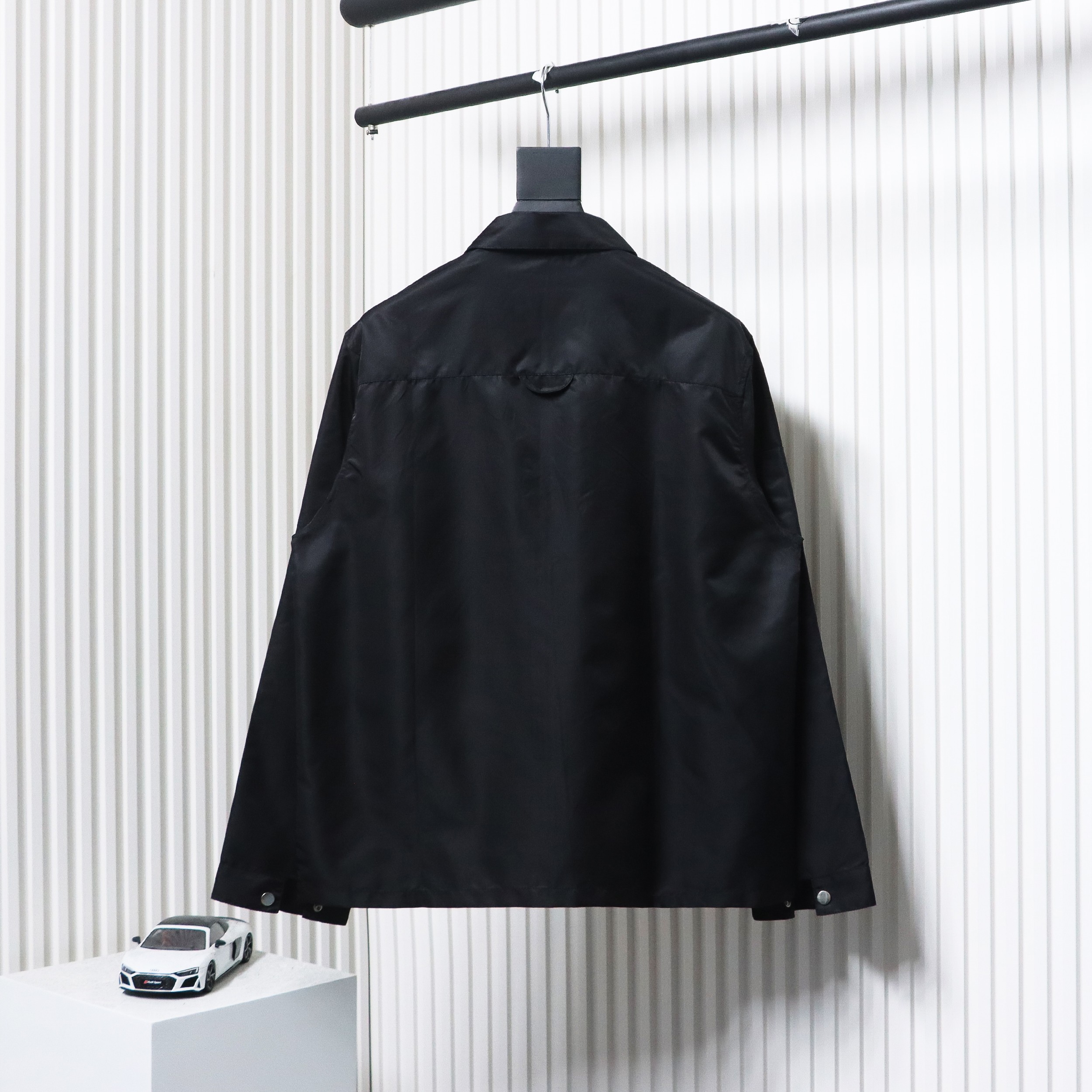 Prada Recycled Nylon Gabardine Shirt Technical Jacket