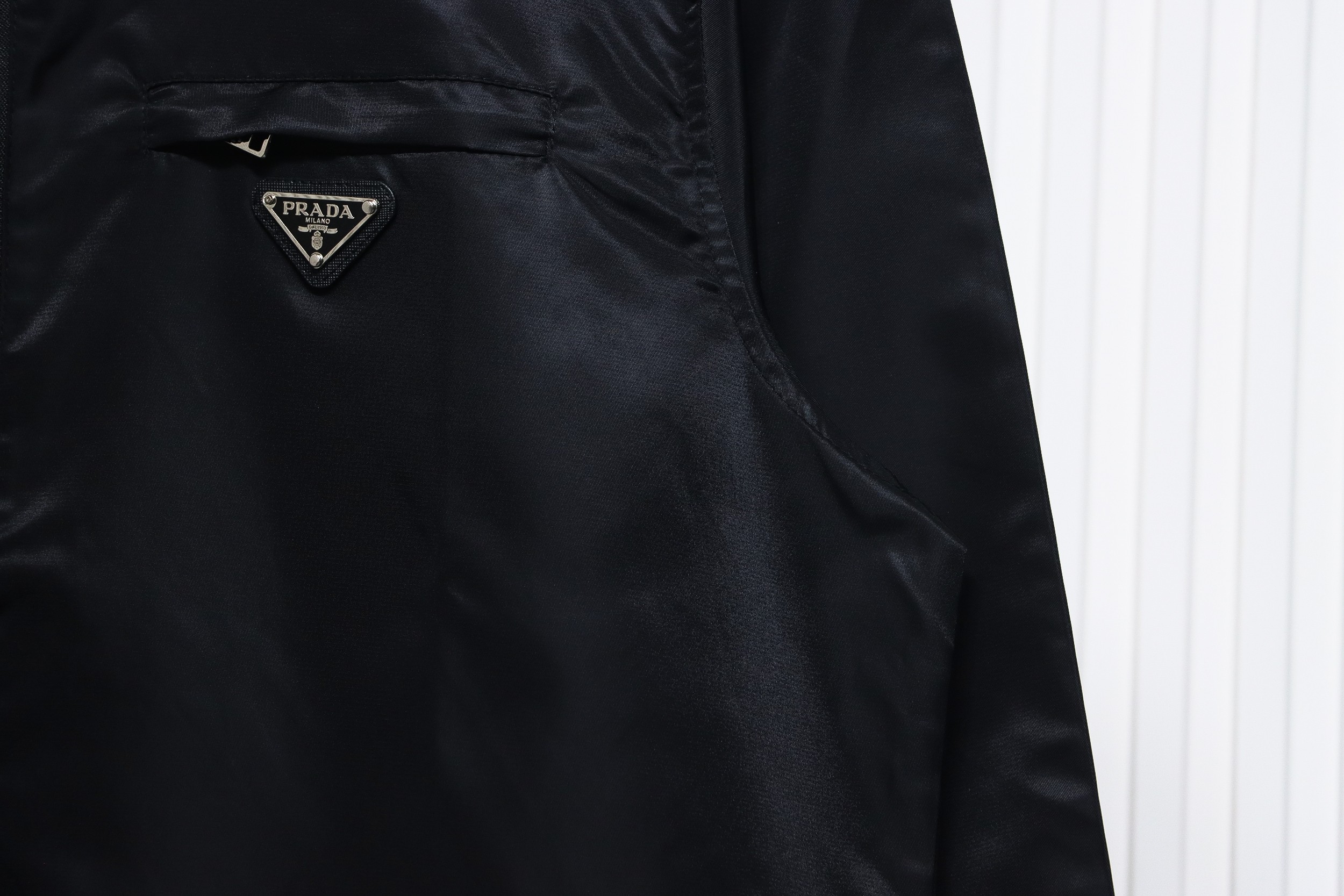 Prada Recycled Nylon Gabardine Shirt Technical Jacket