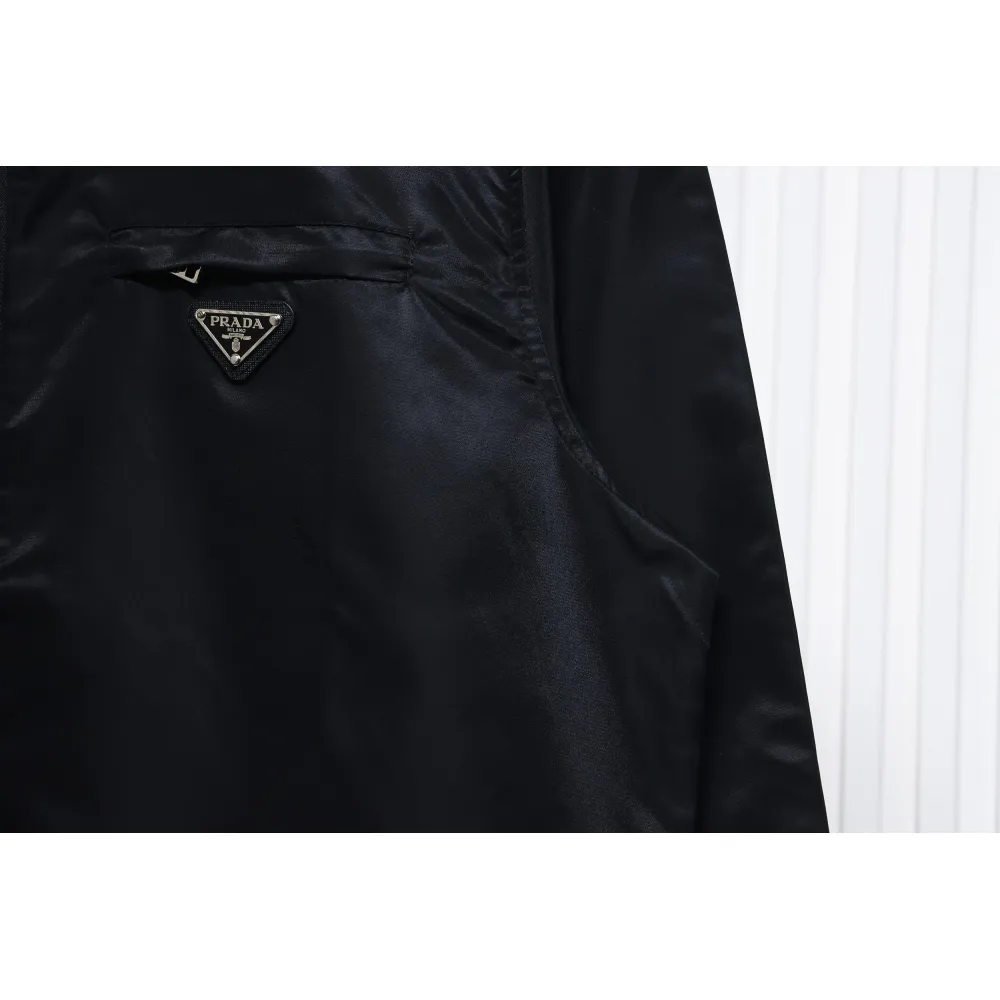 Prada Recycled Nylon Gabardine Shirt Technical Jacket