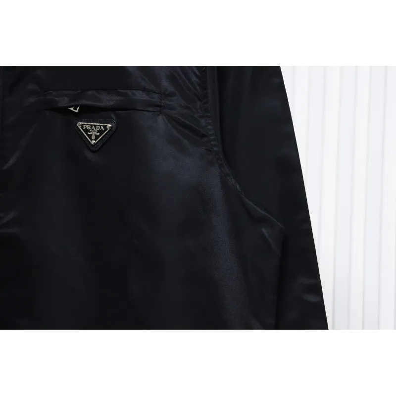 Prada Recycled Nylon Gabardine Shirt Technical Jacket