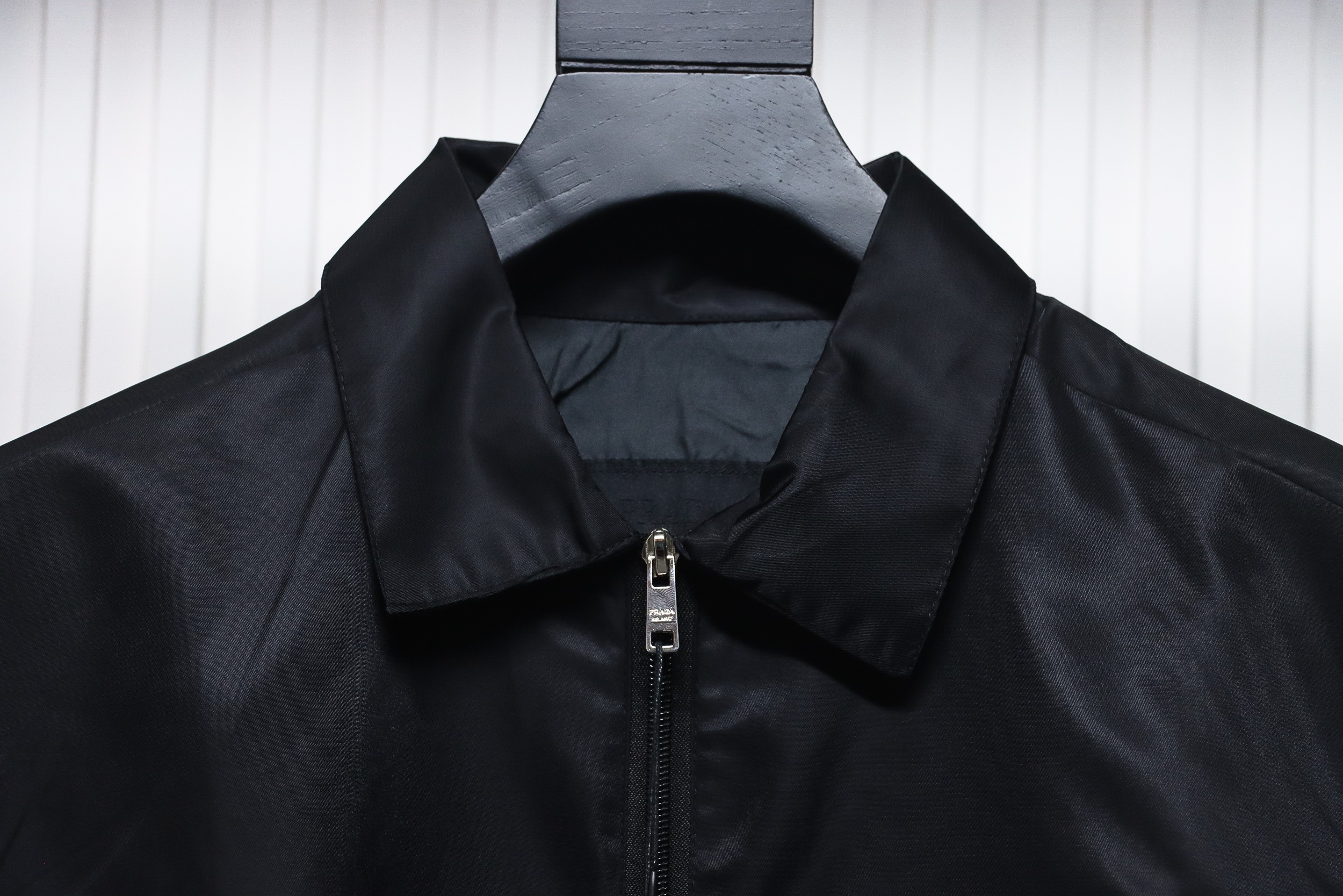 Prada Recycled Nylon Gabardine Shirt Technical Jacket