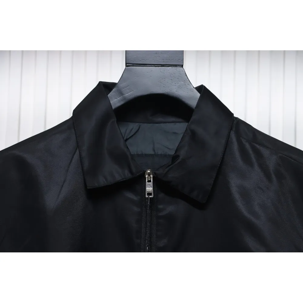 Prada Recycled Nylon Gabardine Shirt Technical Jacket