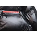 Prada Red Stripe Logo Down Jacket