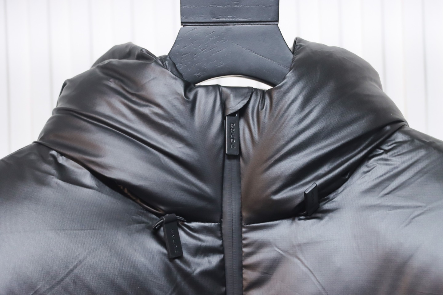 Prada Red Stripe Logo Down Jacket