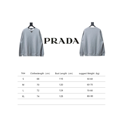 Prada Round Neck Hoodie With Triangle Logo On The Neckline 02