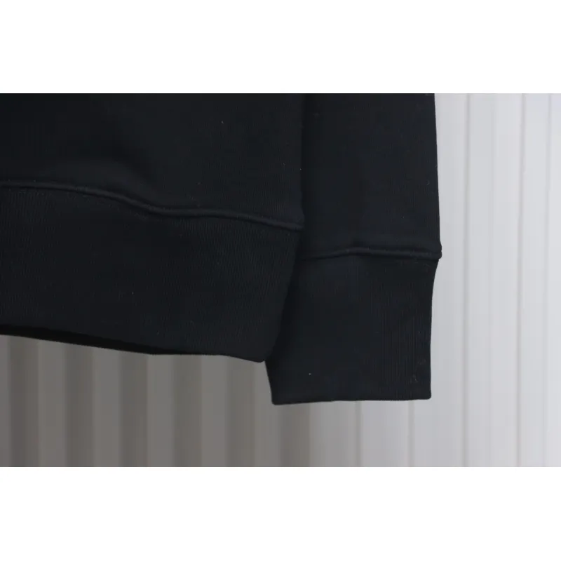 Prada Shadow Small Embroidery Crewneck Hoodie