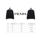 Prada Shadow Small Embroidery Crewneck Hoodie