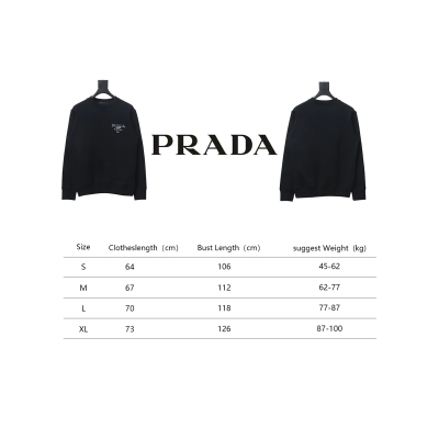 Prada Shadow Small Embroidery Crewneck Hoodie 02