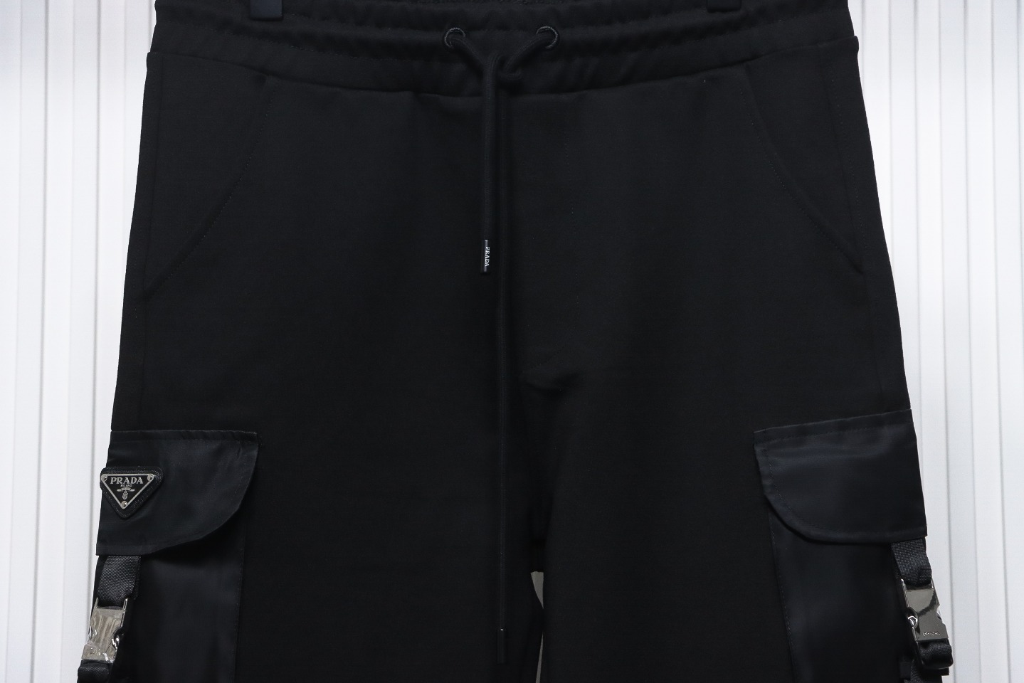 Prada Side Pocket Buckle Cargo Trousers