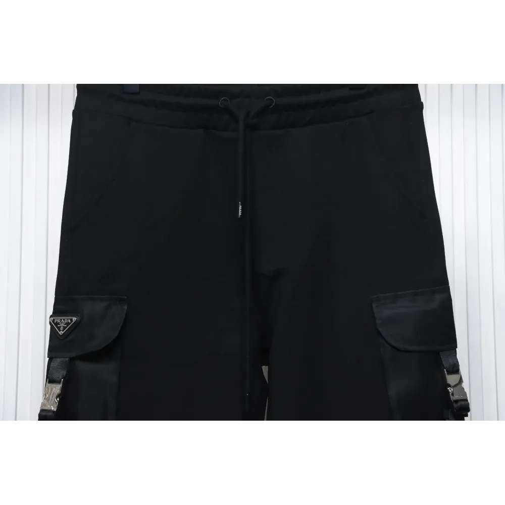 Prada Side Pocket Buckle Cargo Trousers