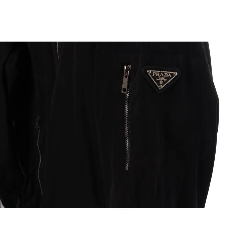 Prada Solid Color Reversible Coat Jacket