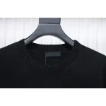 Prada Sweater With Floral Logo On Chest Black