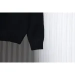 Prada Sweater With Floral Logo On Chest Black