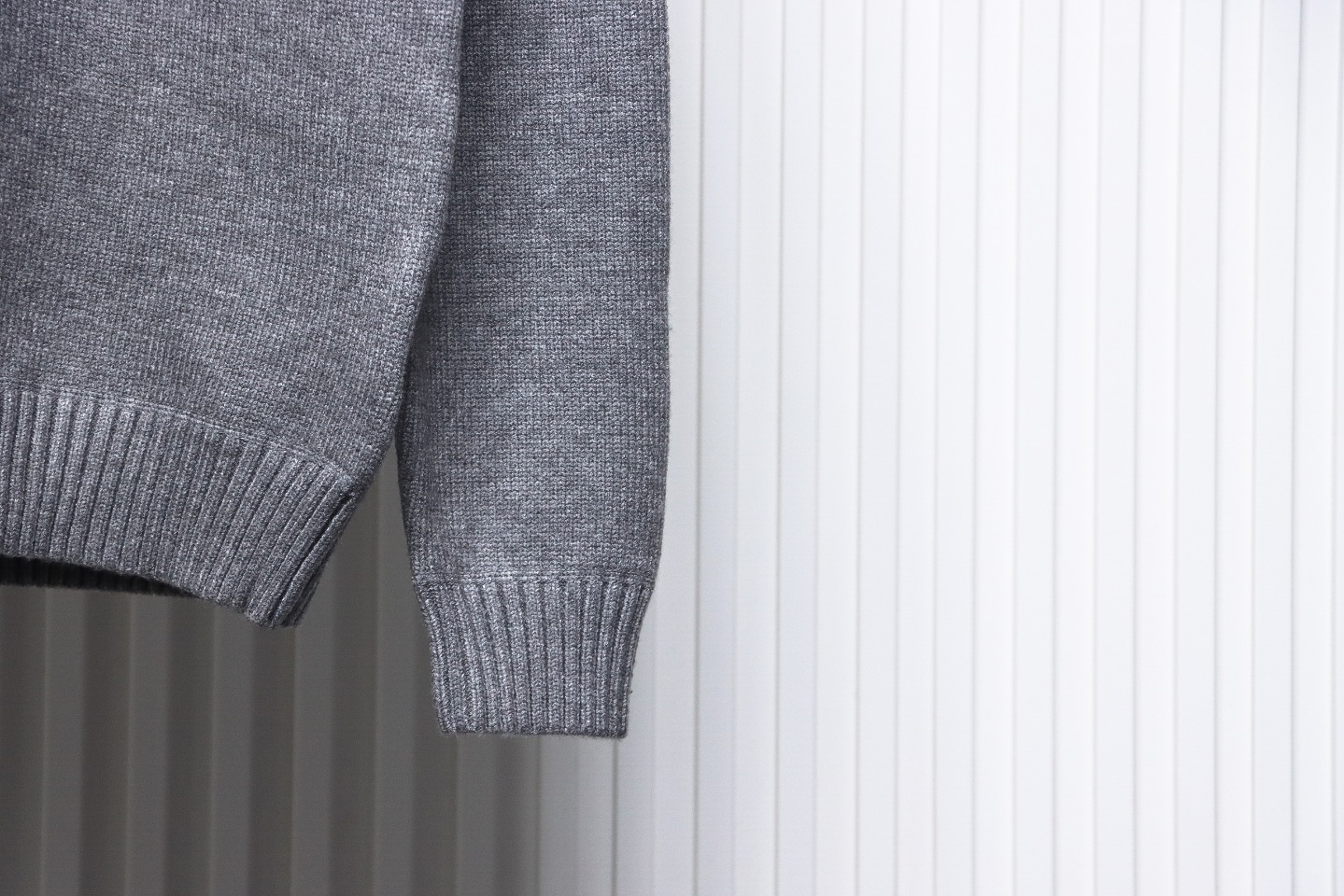 Prada Sweater With Floral Logo On Chest Grey