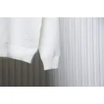 Prada Sweater With Floral Logo On Chest White