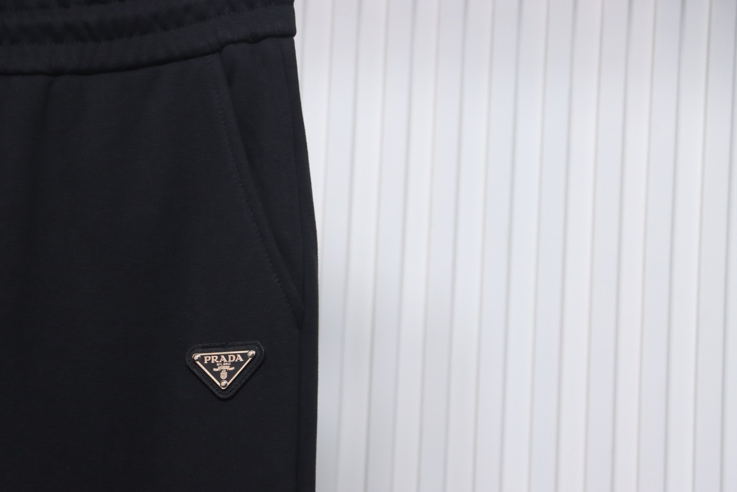 Prada Toothbrush Logo Back Pocket Trousers