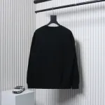 Prada Triangle Collar Lettering Round Neck Hoodie Black