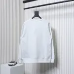 Prada Triangle Collar Lettering Round Neck Hoodie White