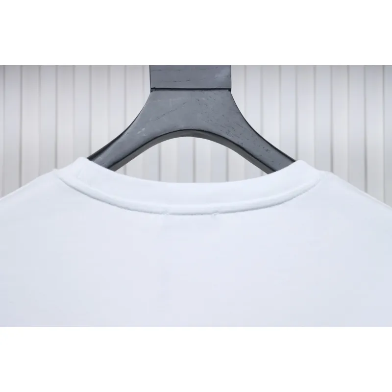 Prada Triangle Collar Lettering Round Neck Hoodie White