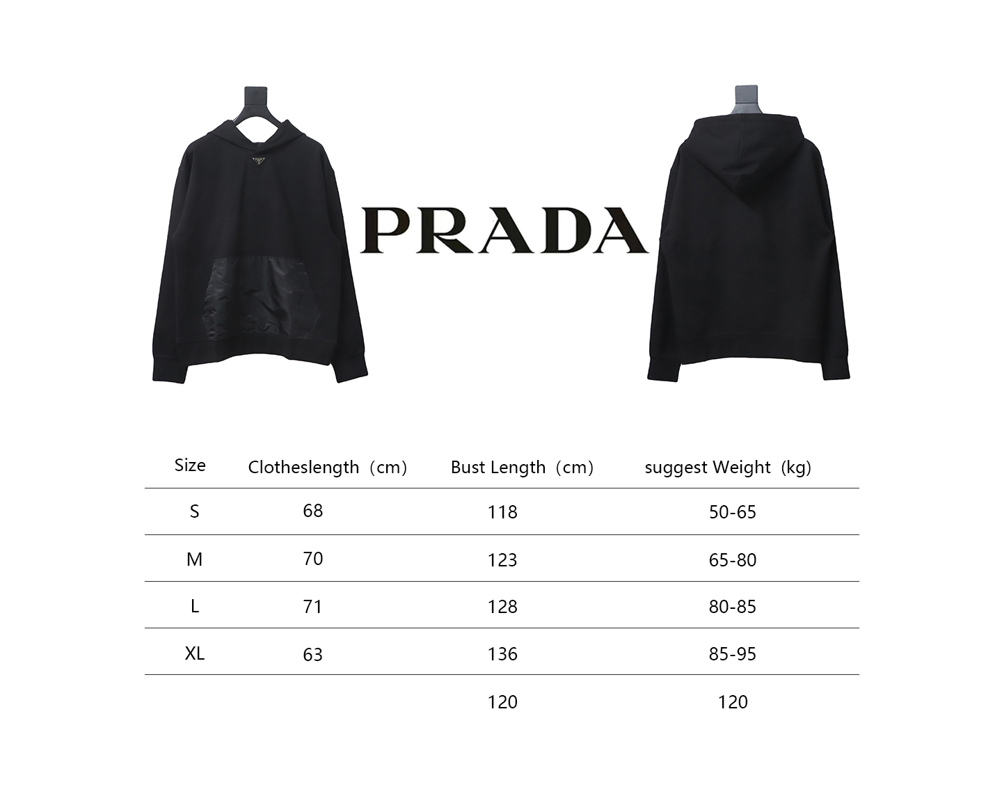 Prada Triangle Collar Nylon Pocket Hoodie